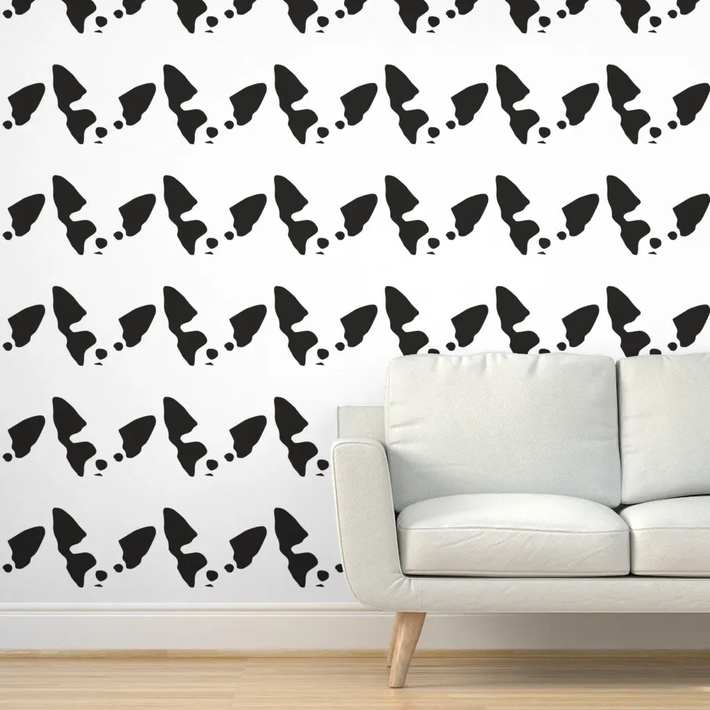 Chihuahua Peel and Stick Wallpaper - Black product