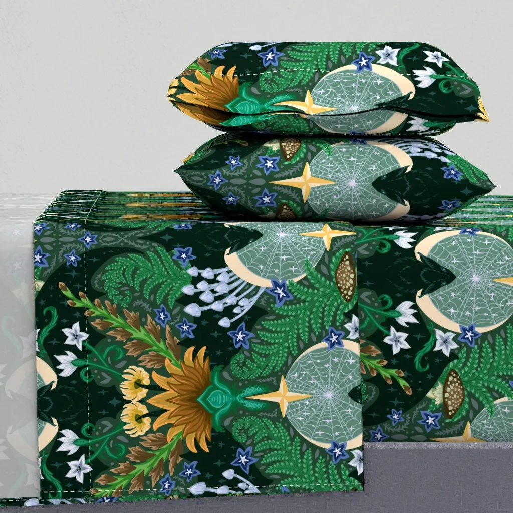 Childrenofthenight King Sheet Set - Dark Green product