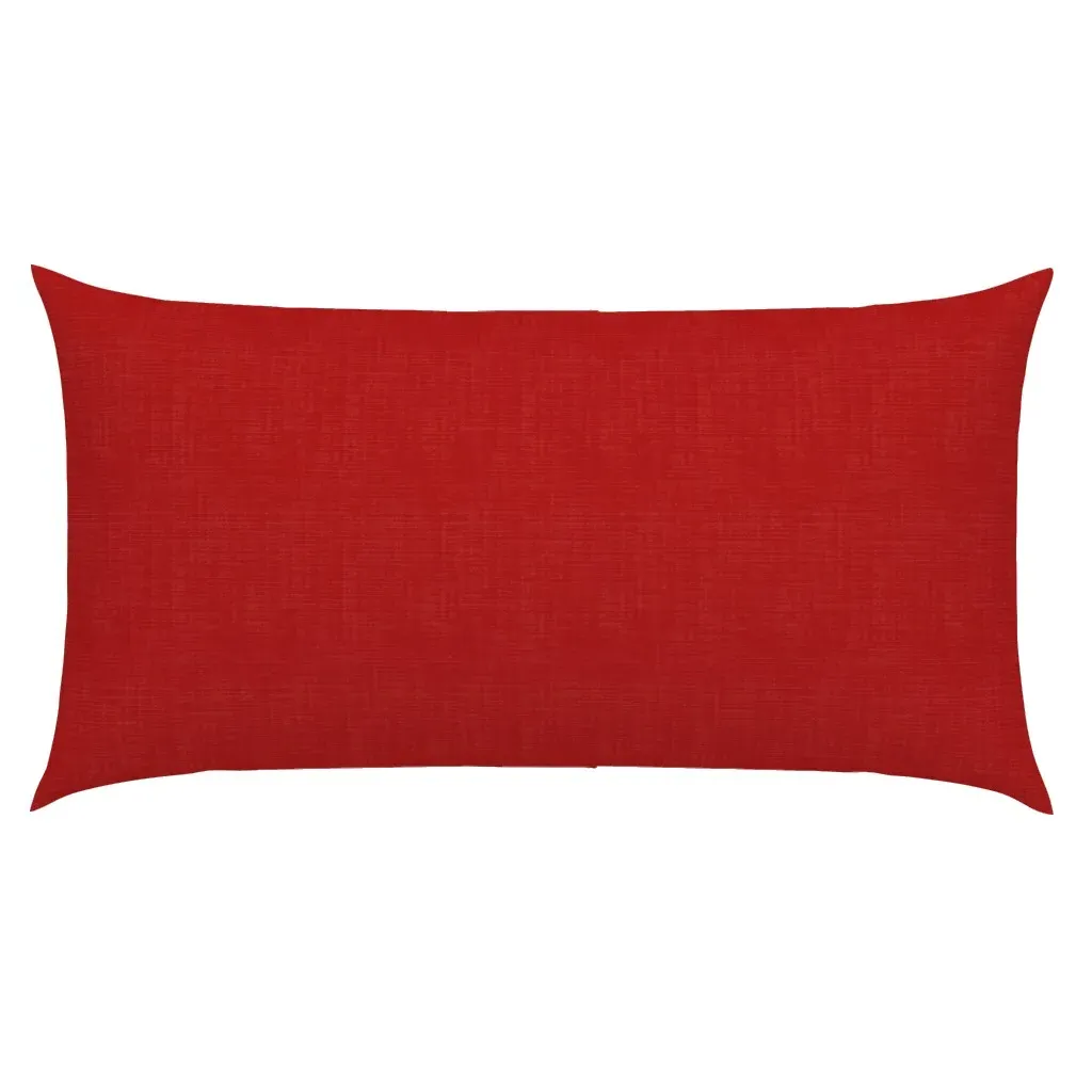 Chili Red Burlap Texture King Pillow Sham - Red product