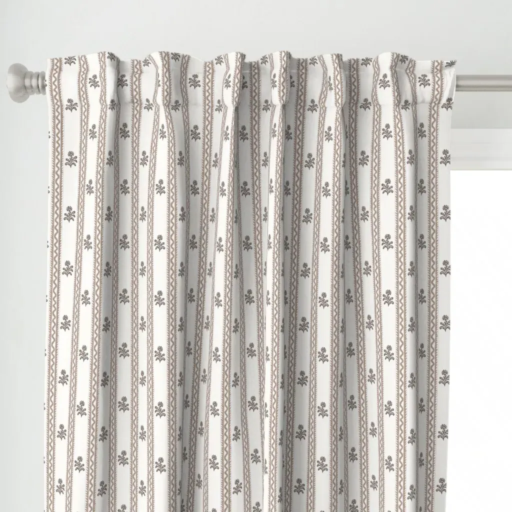 Chiltern Stripe Curtain Panel - Taupe alternate view
