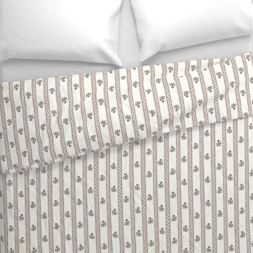 Chiltern Stripe Duvet Cover - Taupe alternate view