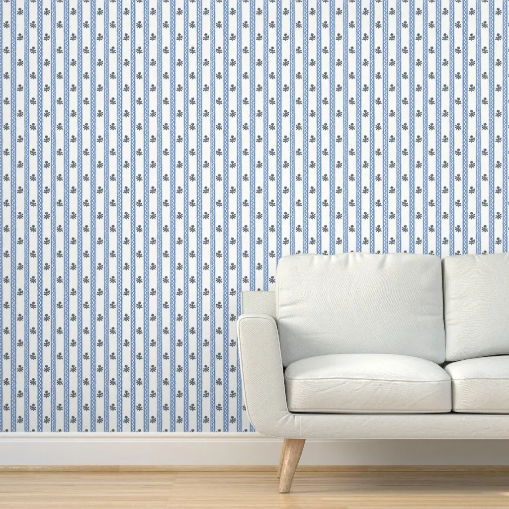 Chiltern Stripe Peel and Stick Wallpaper - Indigo product
