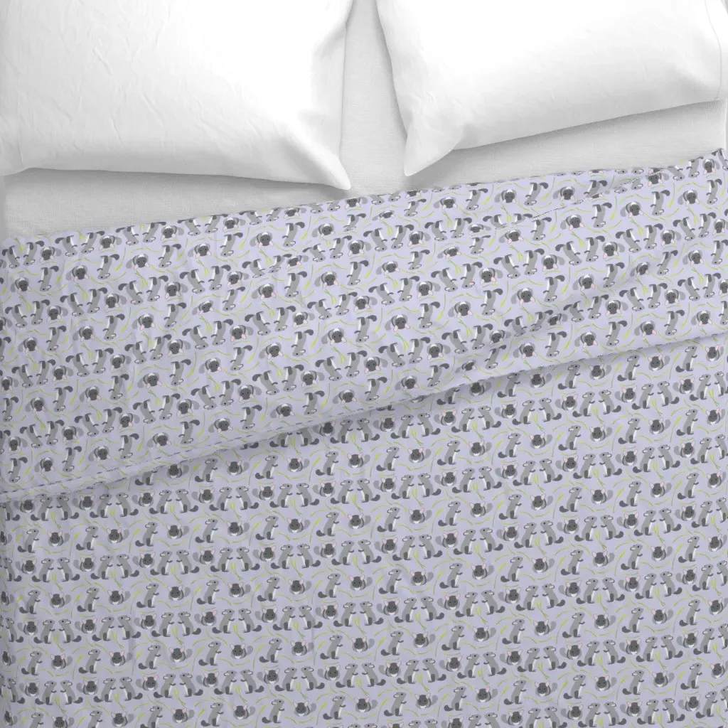 Chinchillas Duvet Cover - Gray alternate view