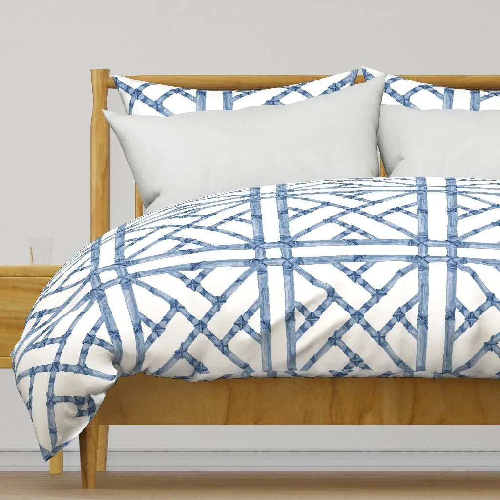 Chinese Chippendale Duvet Cover - Blue product