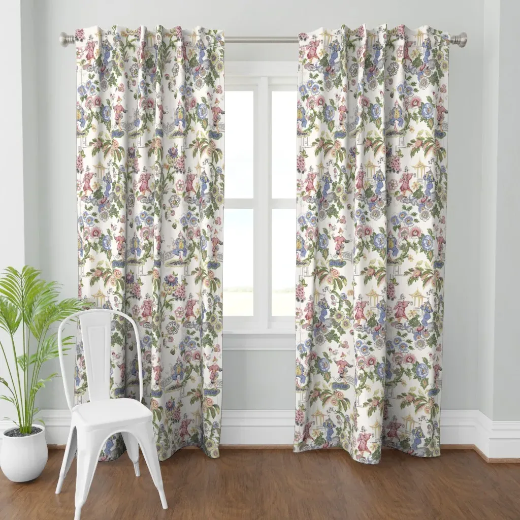 Chinois Circus Curtain Panel - Off-White product