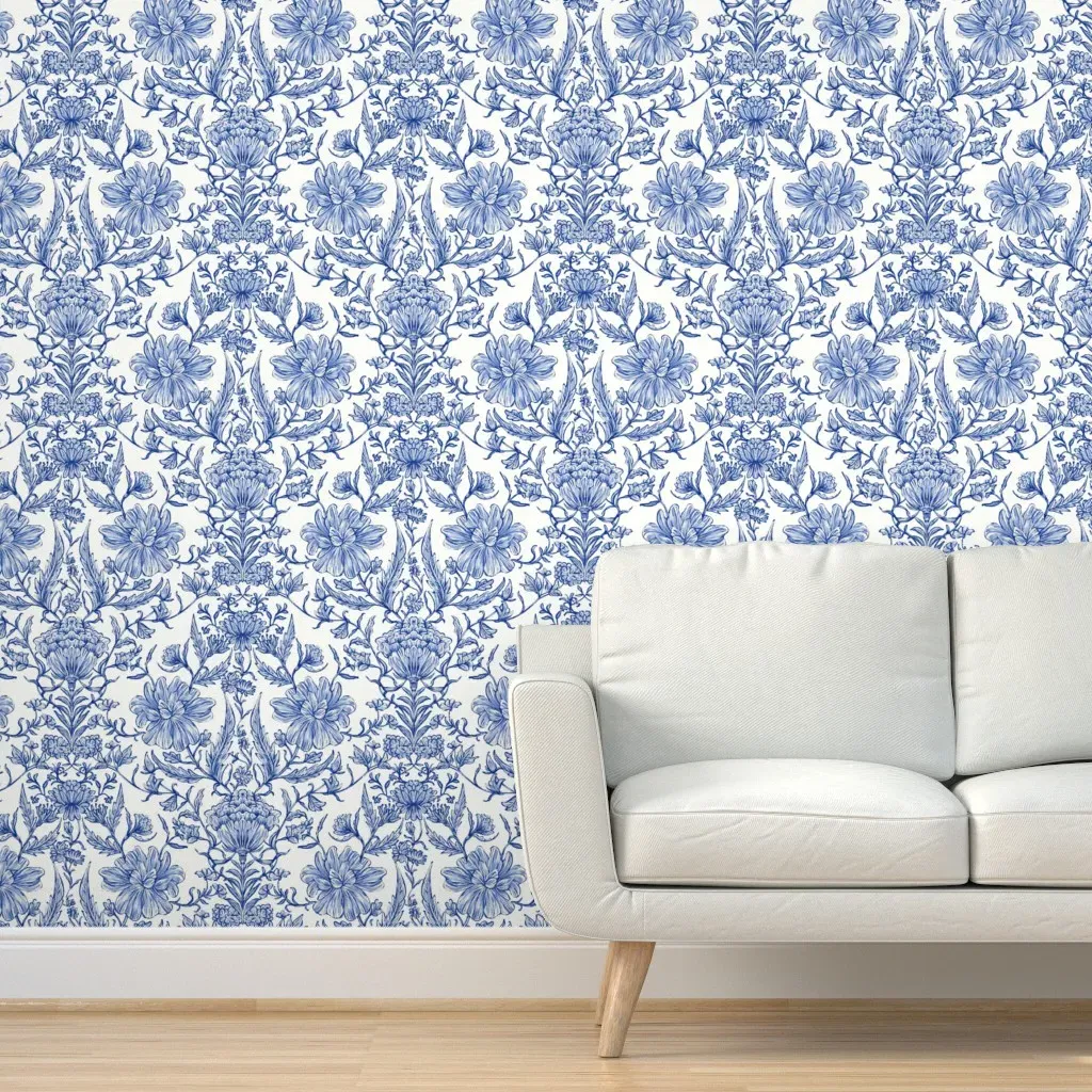 Chinoiserie Botany Peel and Stick Wallpaper - White product