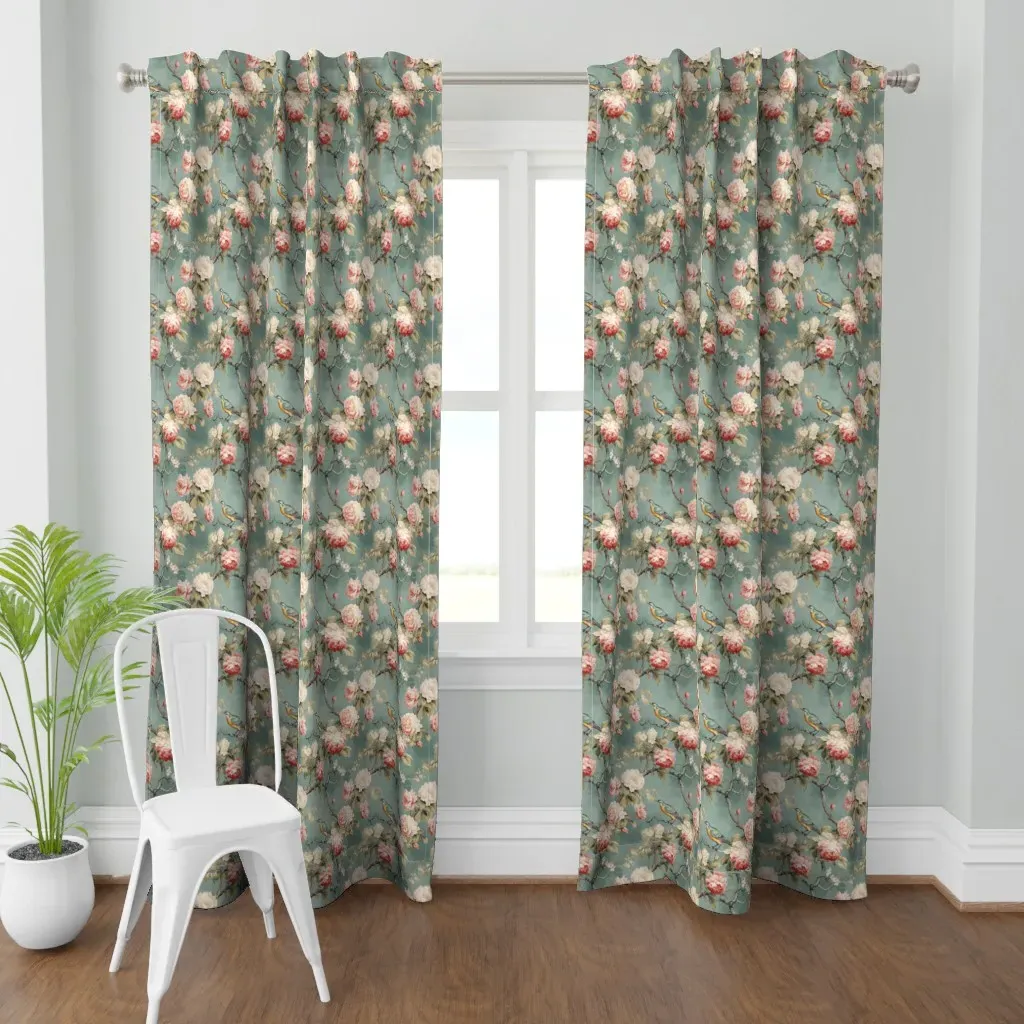 Chinoiserie Curtain Panel - Pink product