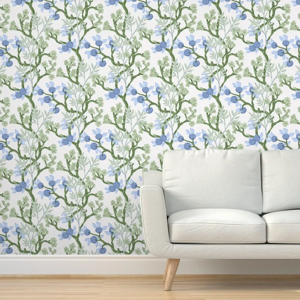 Chinoiserie Garden Tapestry Peel and Stick Wallpaper - Green product