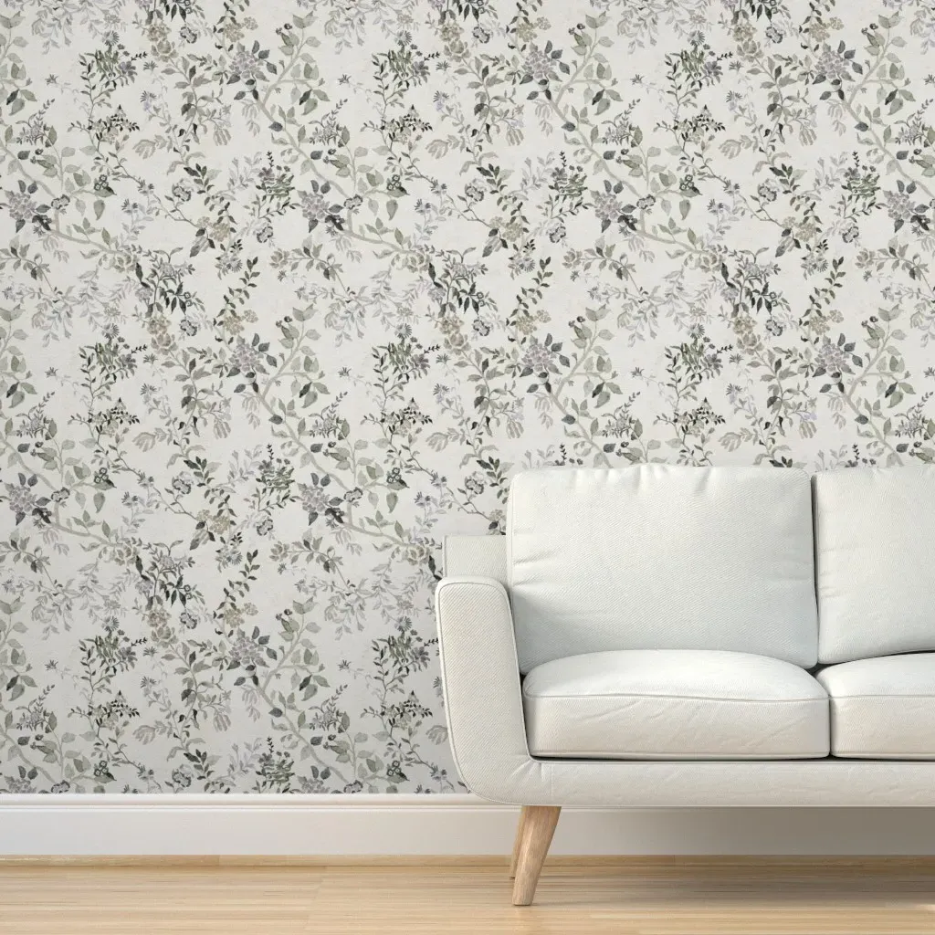 Chinoiserie Peel and Stick Wallpaper Removable - Off-White product