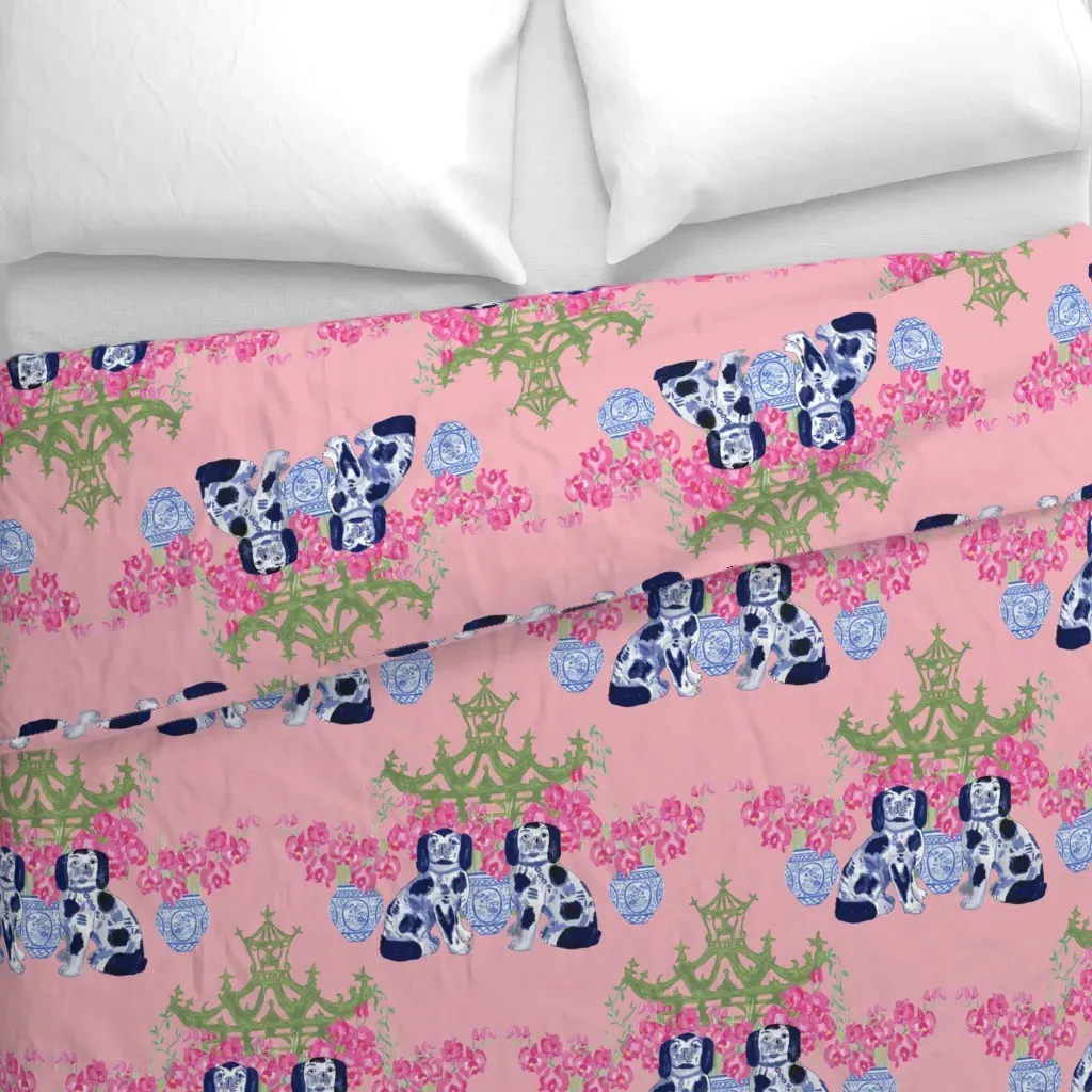 Chinoiserie Staffordshire Duvet Cover - Pink alternate view