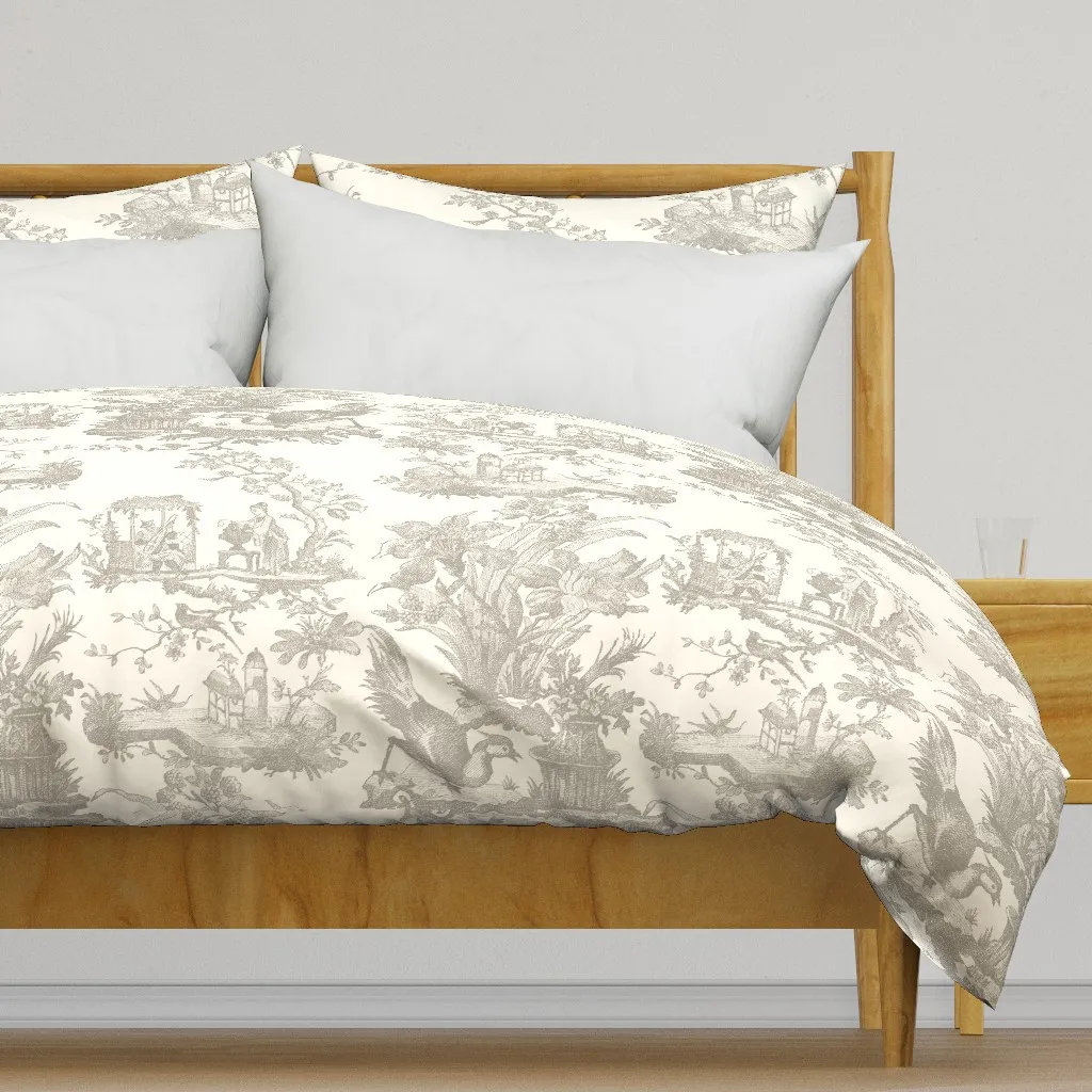 Chinoiserie Toile Javert Duvet Cover - Gray product