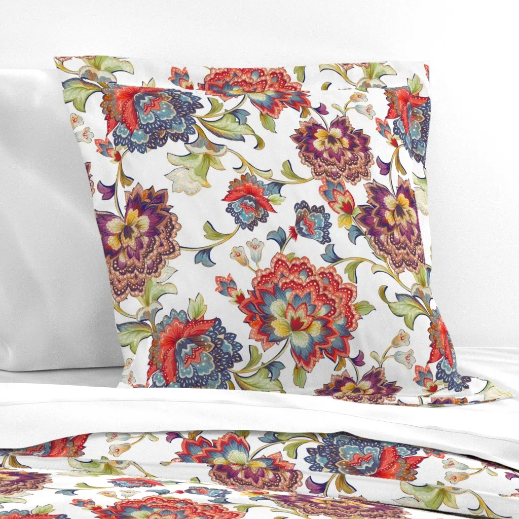 Chintz Euro Pillow Sham - Red product