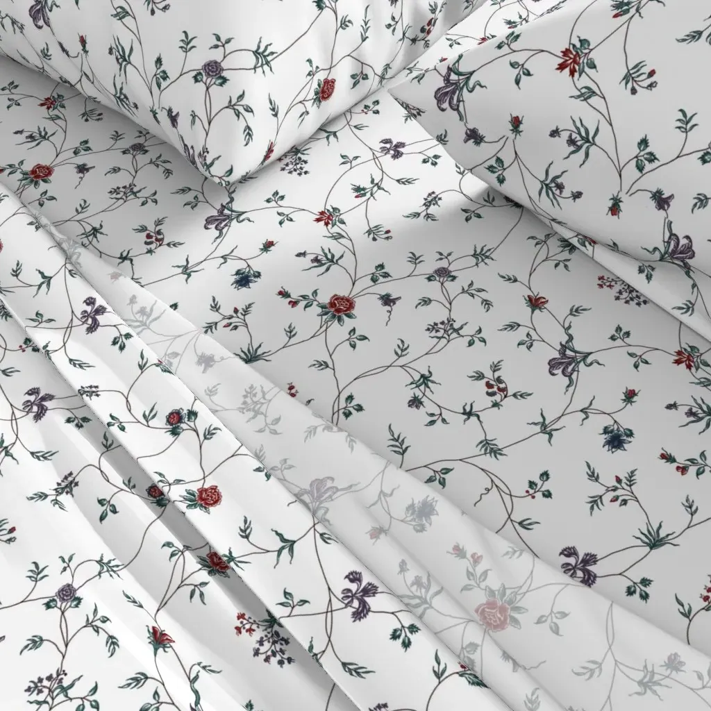 Chintz Vine Twin XL Sheet Set - Green alternate view