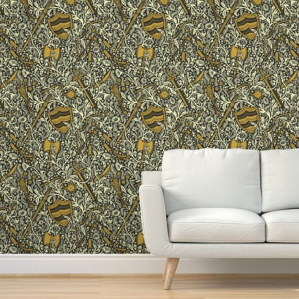 Choose Your Weapon Large Scale Peel and Stick Wallpaper - Grey product