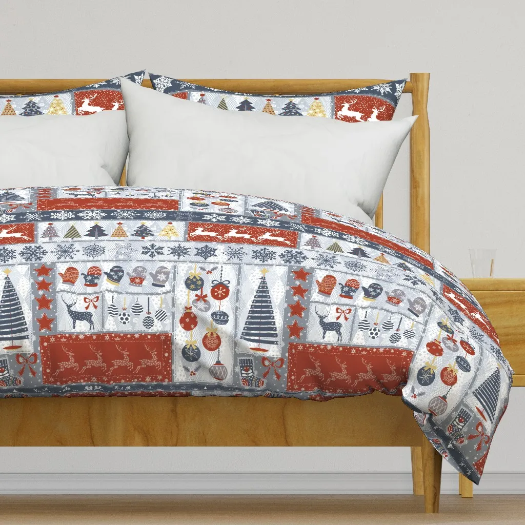 Christmas Collage Duvet Cover - Gray product