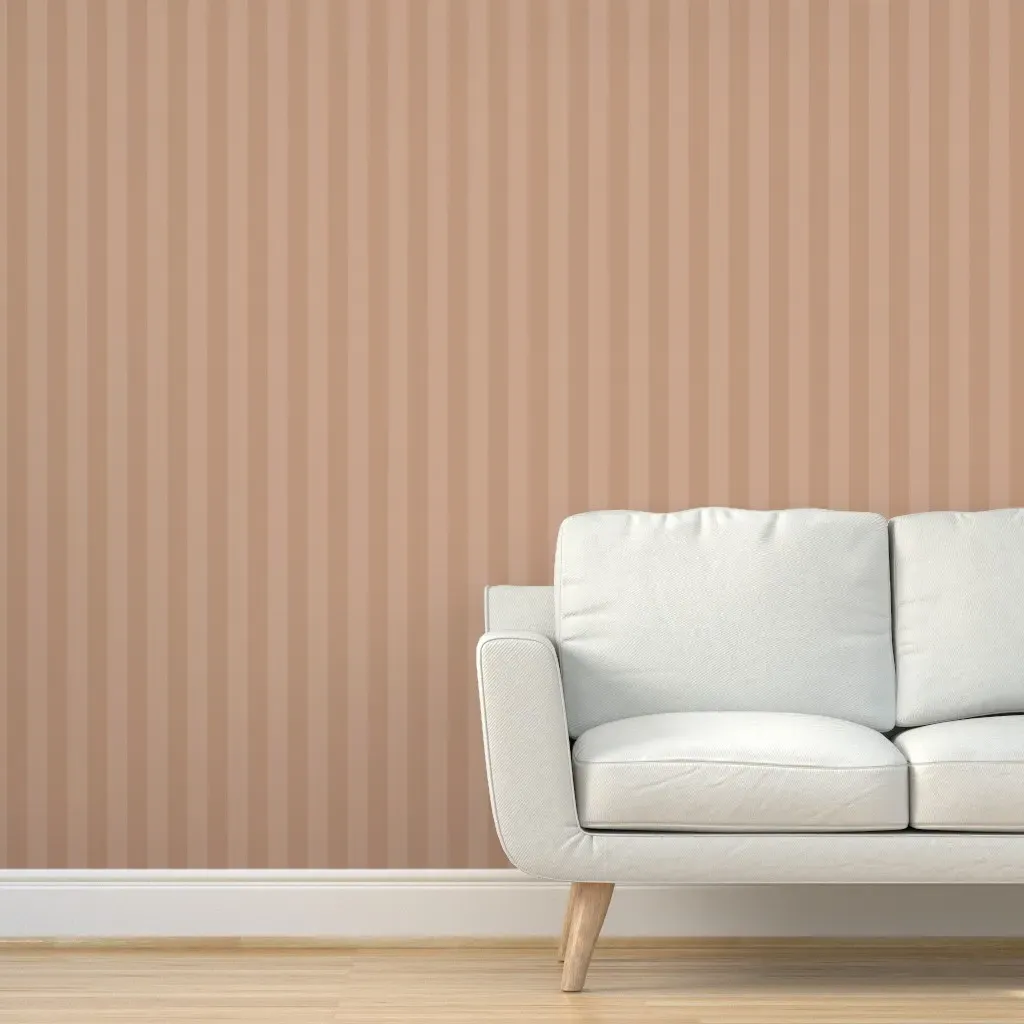 Christmas Vertical Stripes Peel and Stick Wallpaper - Brown product