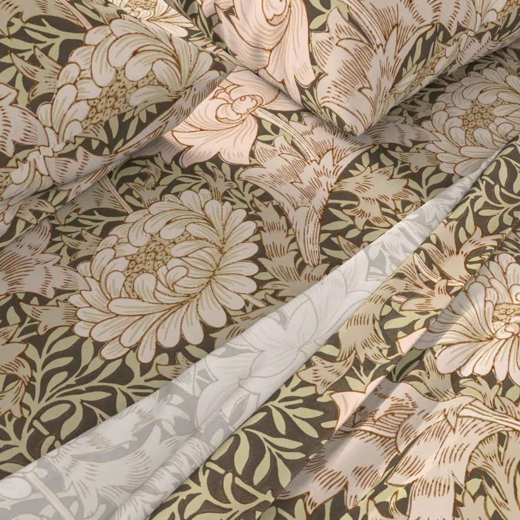 Chrysanthemum 1877 William Morris Full Sheet Set - Peach alternate view