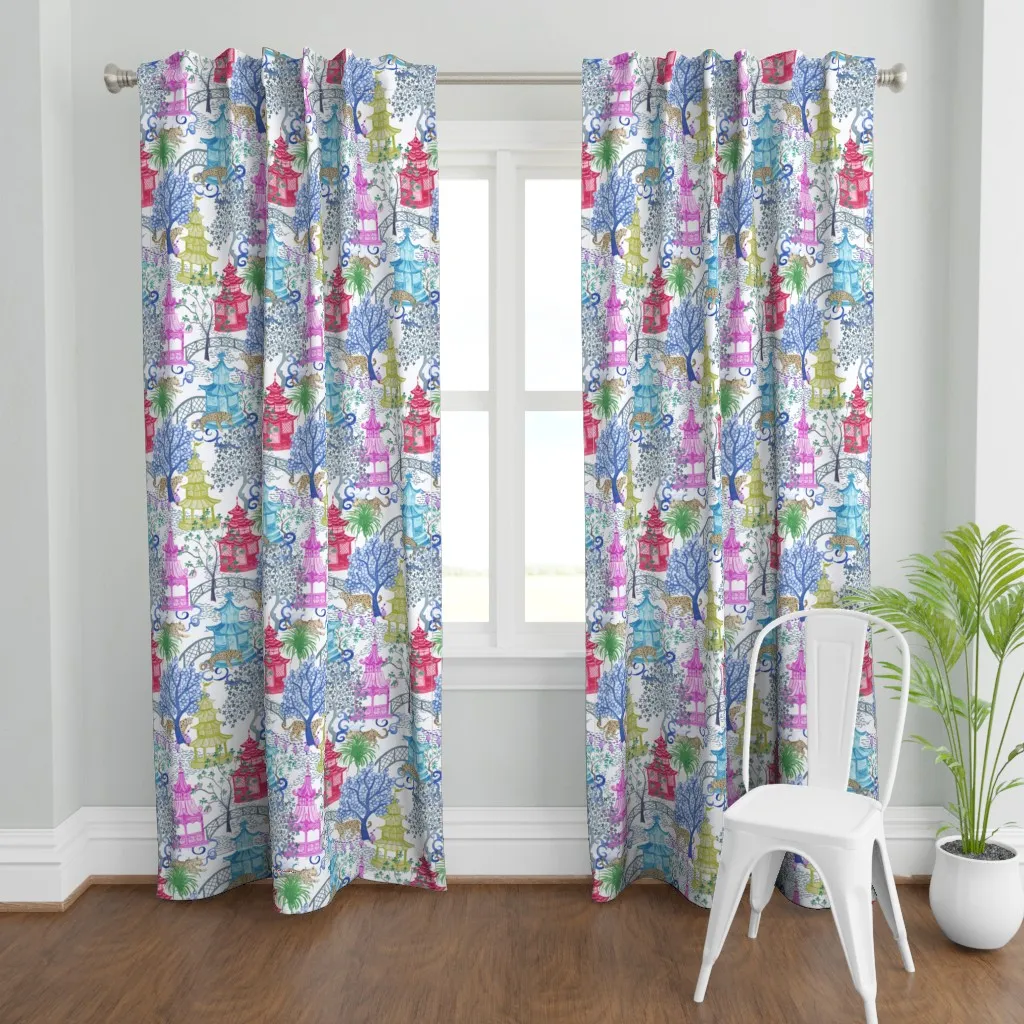 Cindy Leopards Curtain Panel - Pink product