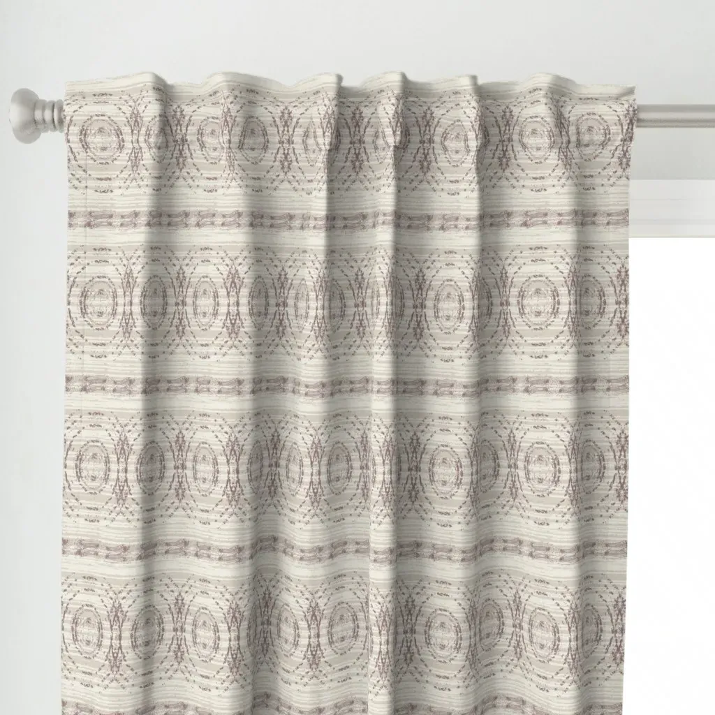 Cinnamon Slate Curtain Panel - Beige alternate view