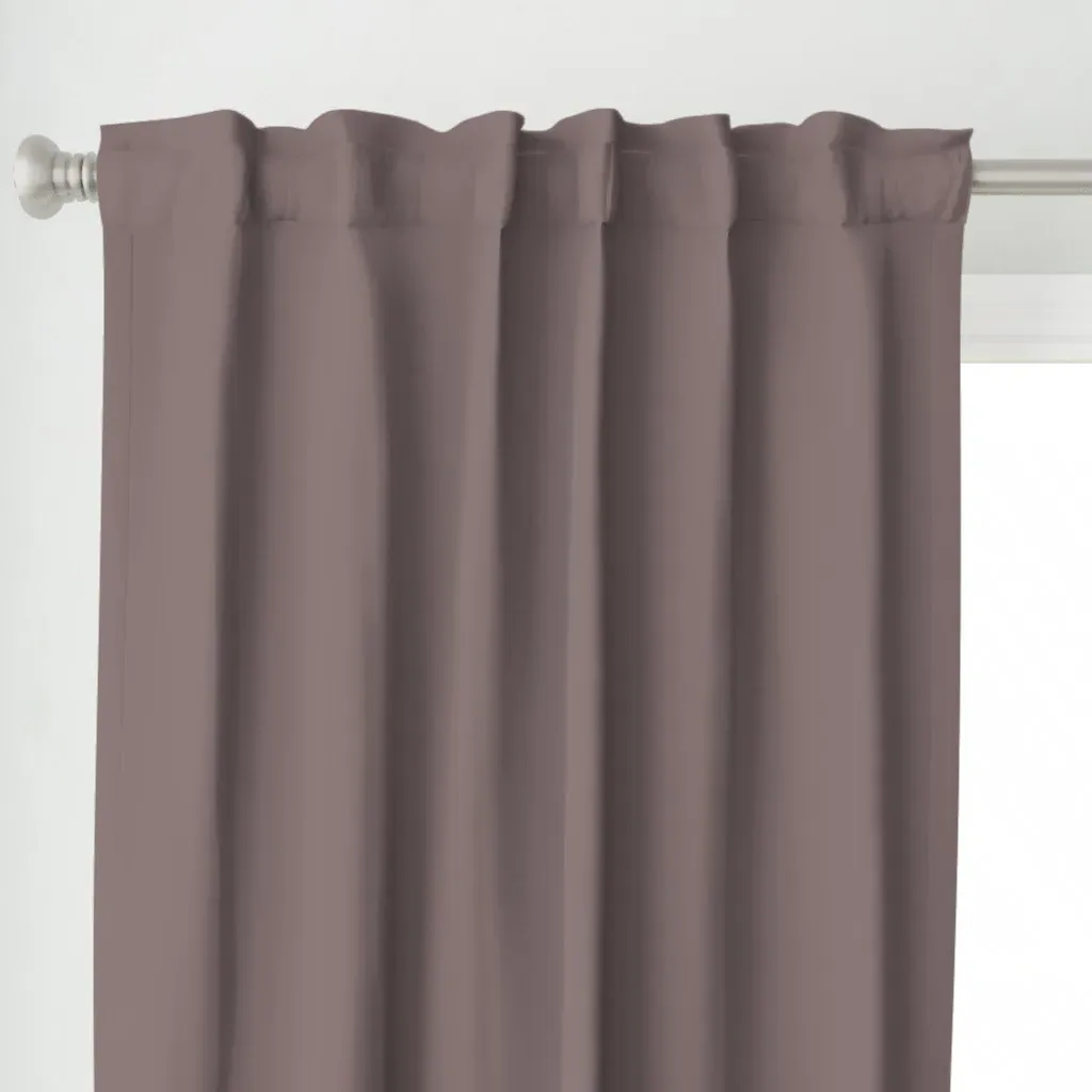 Cinnamon Slate Solid Curtain Panel - Dusty Rose alternate view