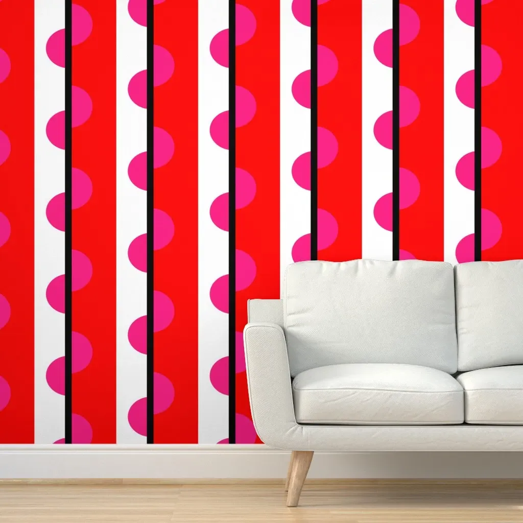Circleinsquare Peel and Stick Wallpaper - Red product