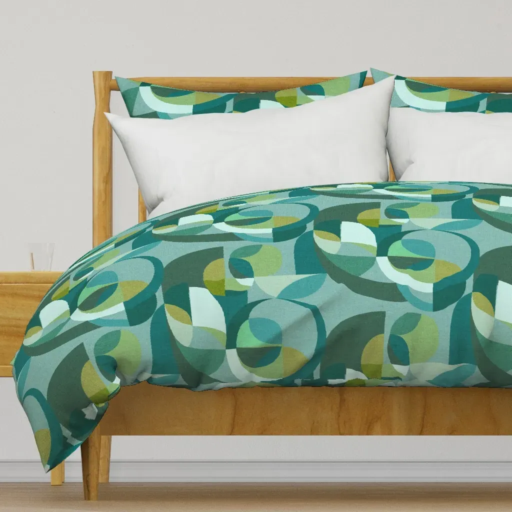 Circles Duvet Cover - Teal product