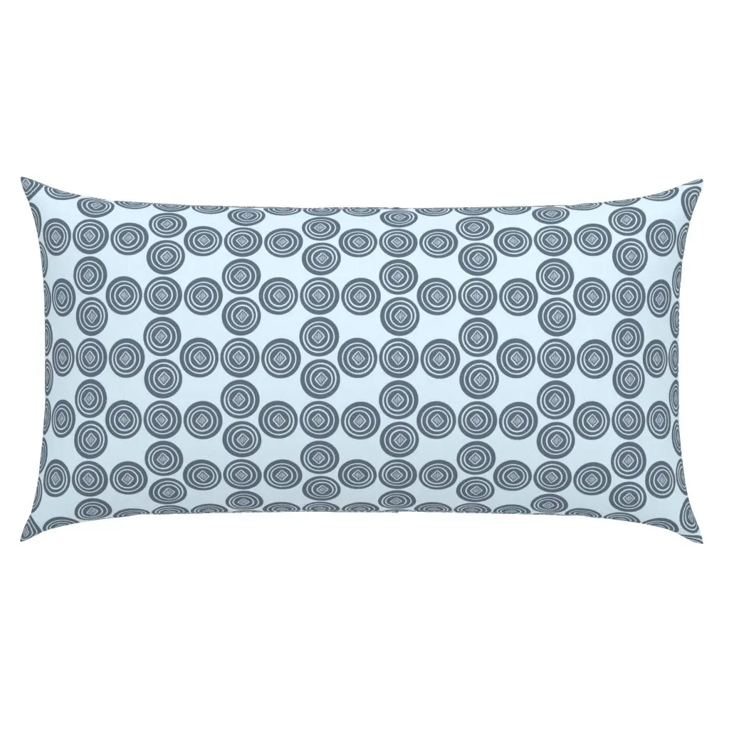 Circles King Size Pillow Sham - Slate Blue product