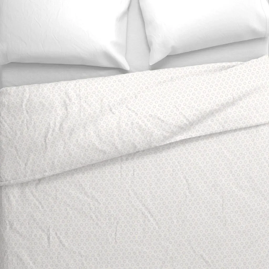 Circles Small Scale Duvet Cover - Light Periwinkle alternate view