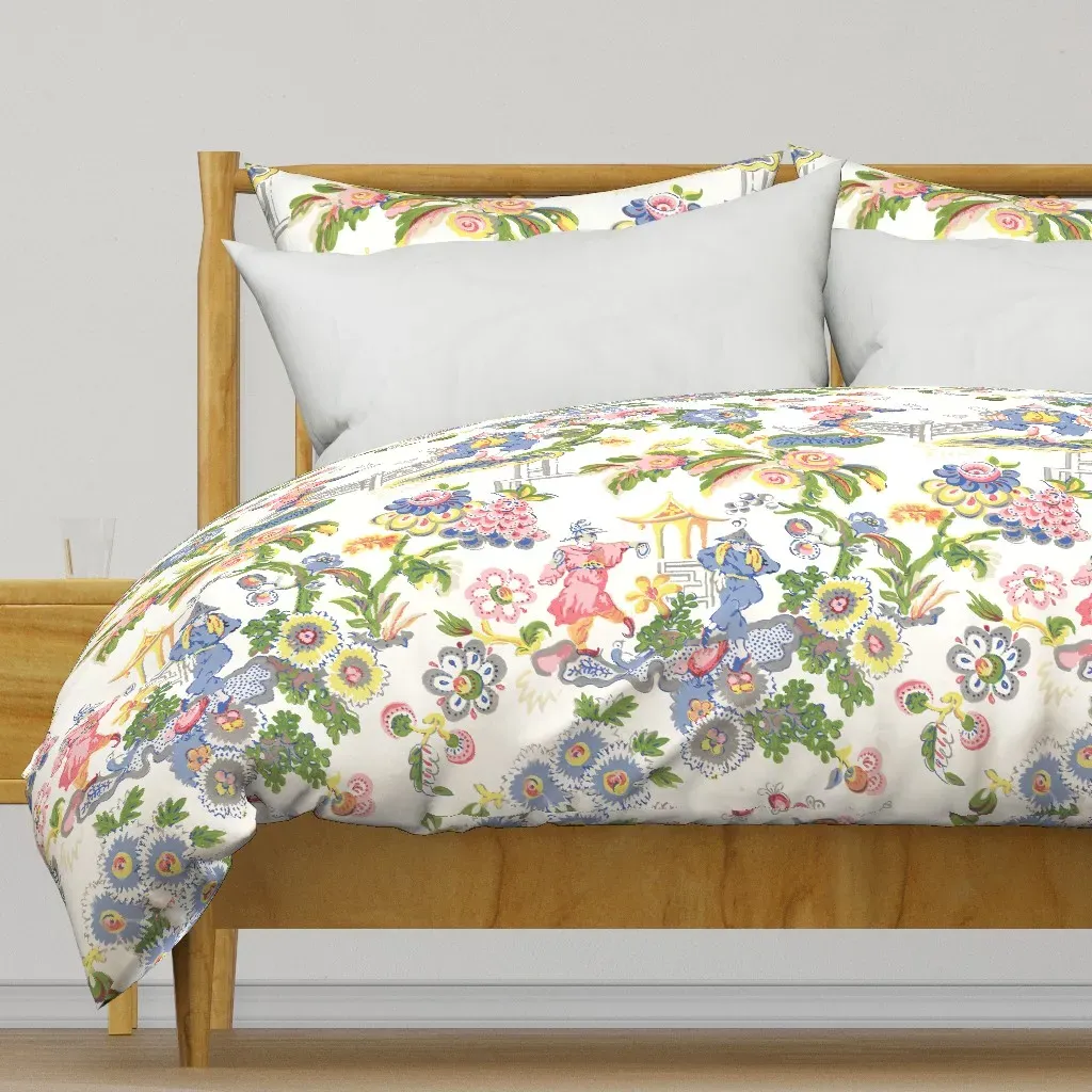 Circus In Cathay Caroline Duvet Cover - Pink product