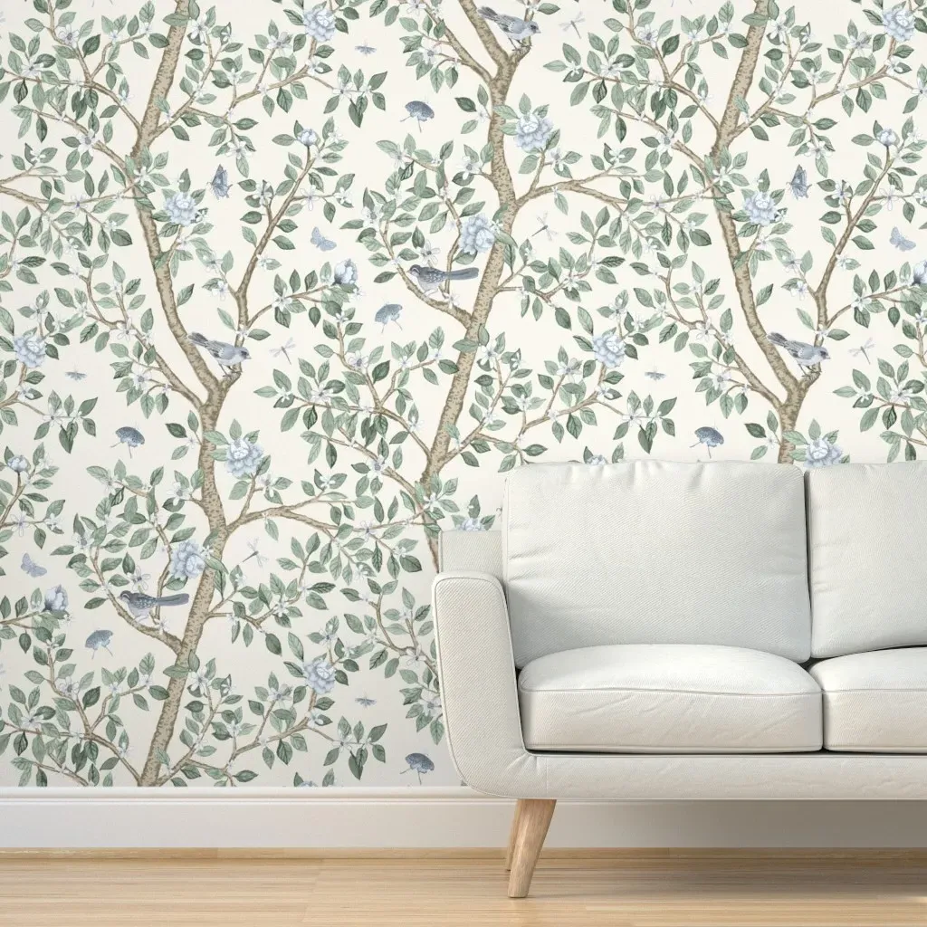 Citrus Grove Climbing Peel and Stick Wallpaper Roll - Light Beige product