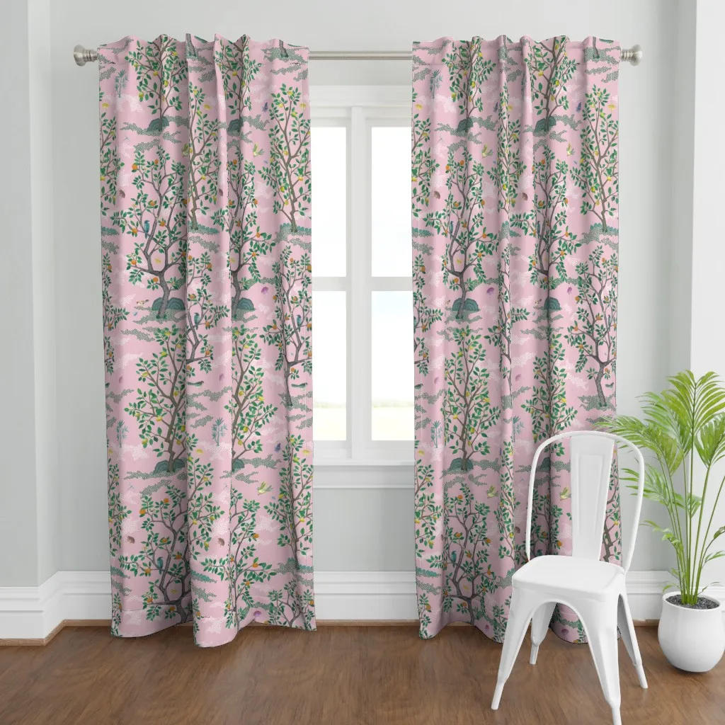 Citrus Grove Curtain Panel - Pink product