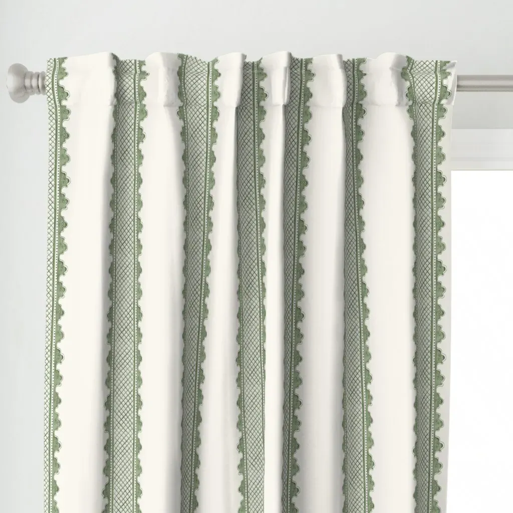 Clarabelle 95A783 Curtain Panel - Sage Green alternate view