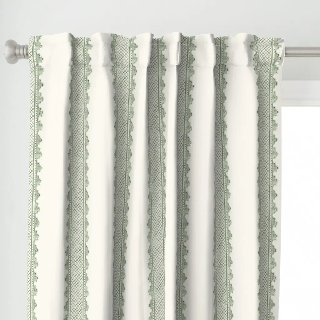 Clarabelle Curtain Panel - Sage Green alternate view