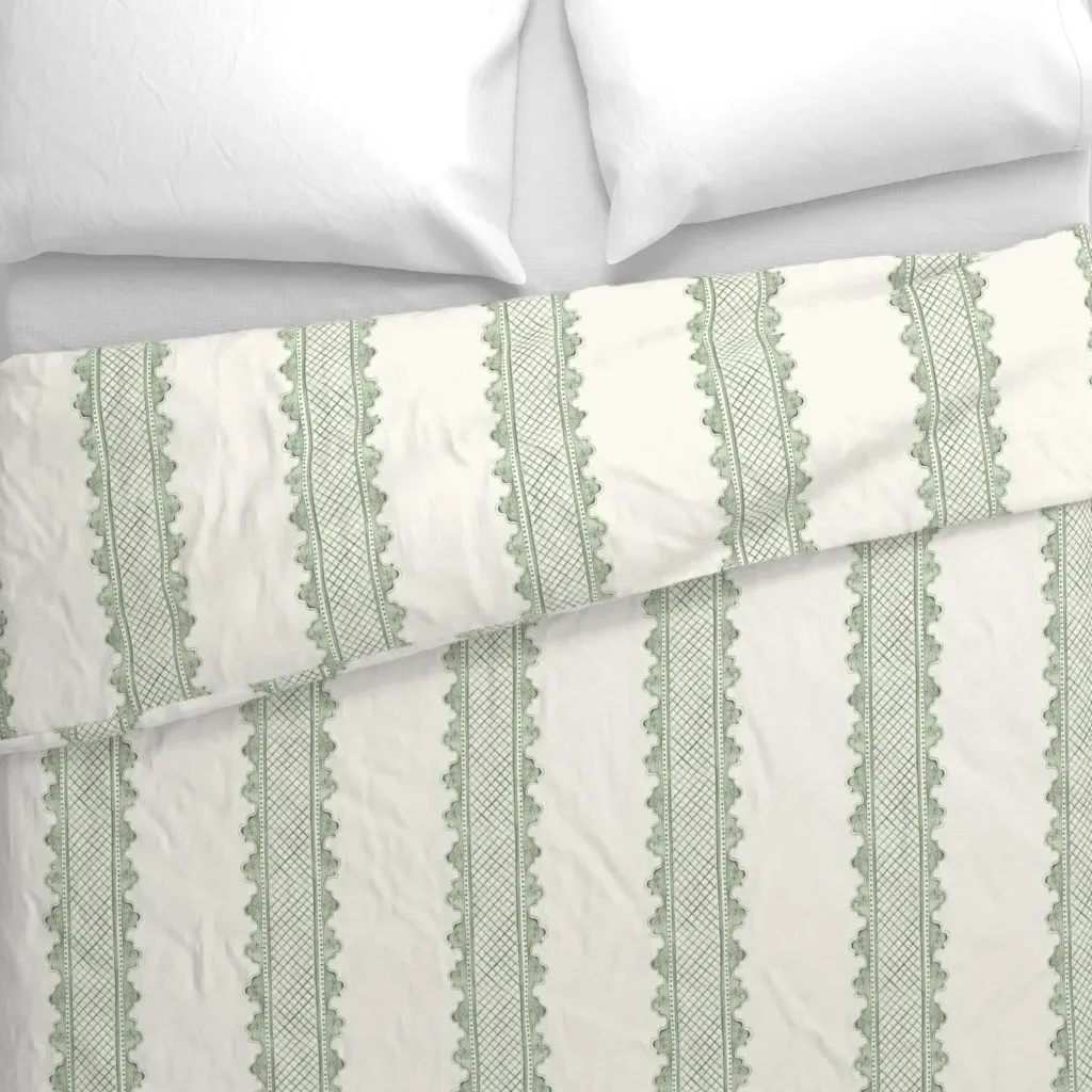 Clarabelle Duvet Cover - Sage Green alternate view