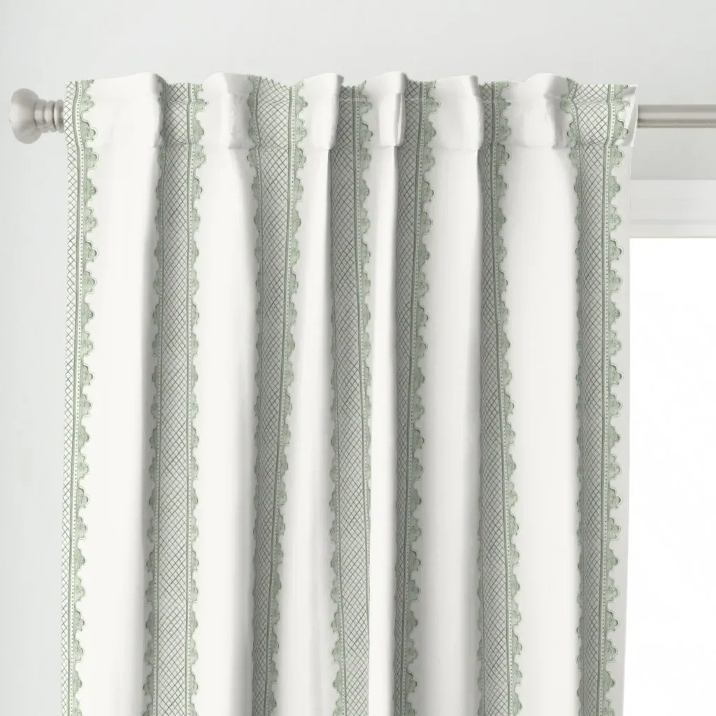 Clarabelle Quiet Curtain Panel - Sage Green alternate view