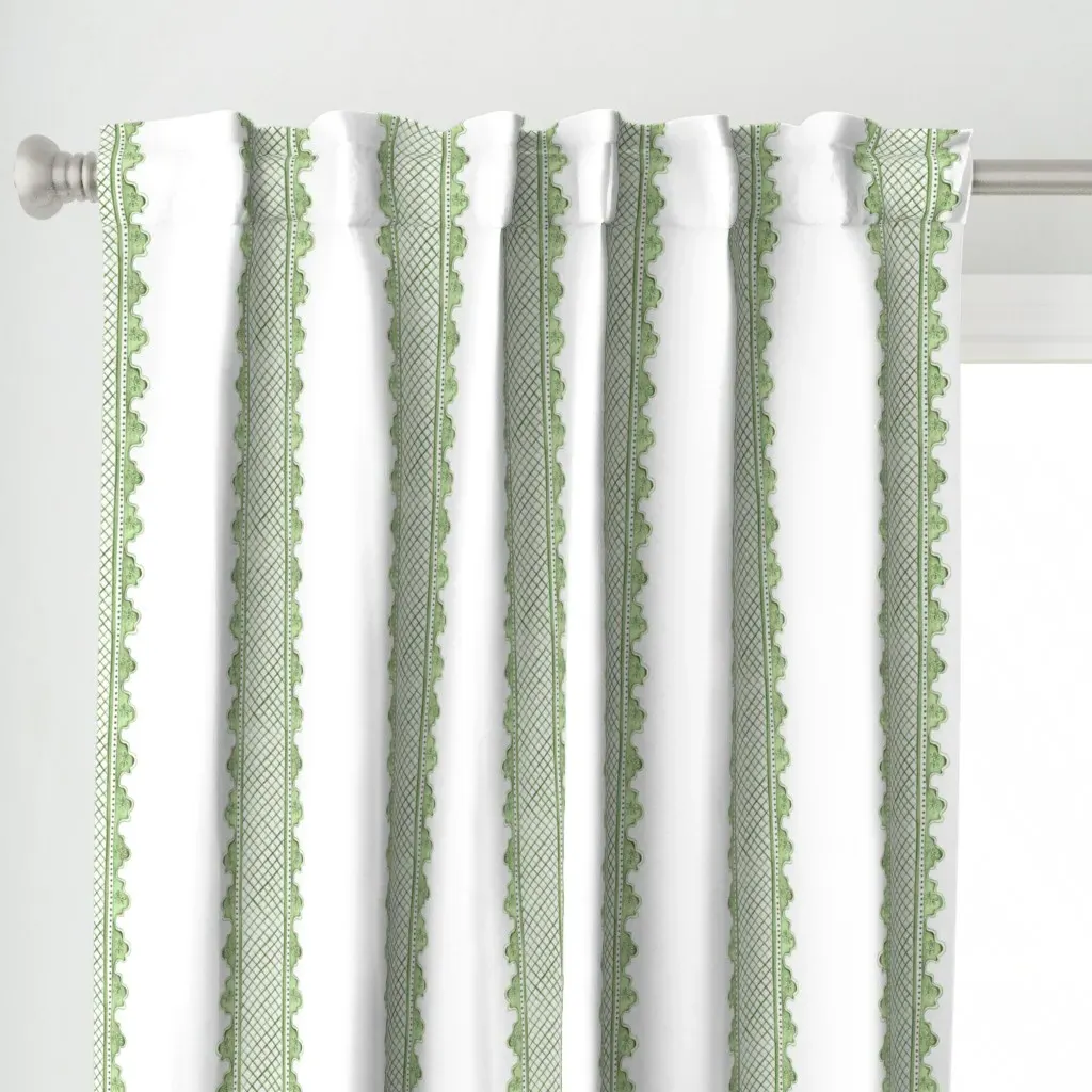 Clarabelle Spring Curtain Panel - Sage Green alternate view