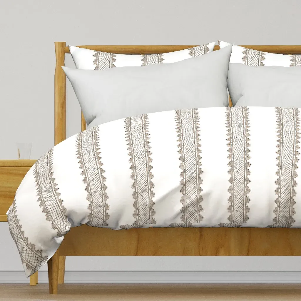 Clarabelle Whitalll Brown Copy Duvet Cover - Taupe product
