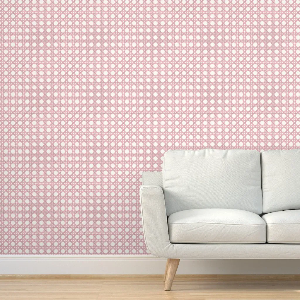 Classic Cane Peel and Stick Wallpaper - Pink product