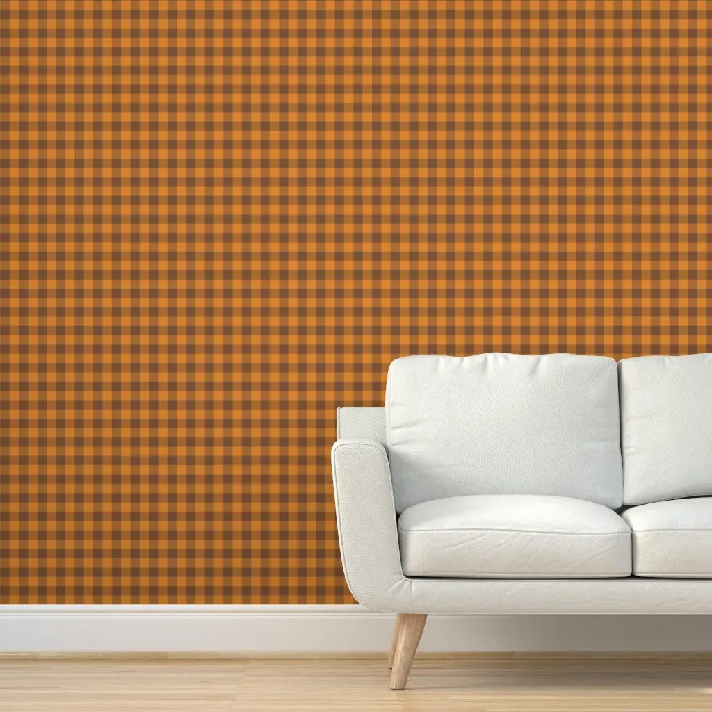 Classic Check Mignon Peel and Stick Wallpaper - Orange product