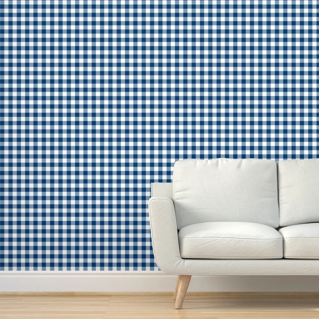 Classic Check Siren Peel and Stick Wallpaper - Deep Teal product