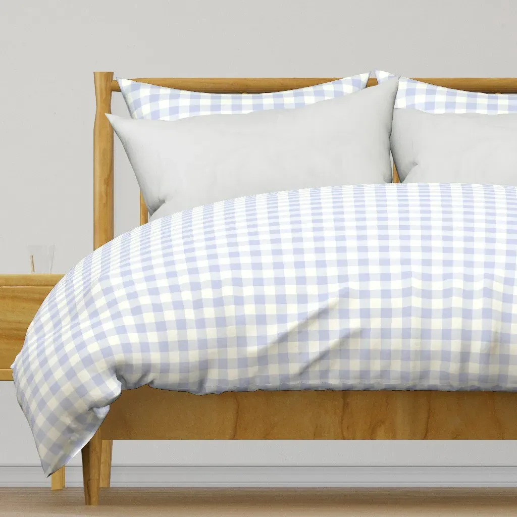 Classic Gingham Duvet Cover - Baby Blue product