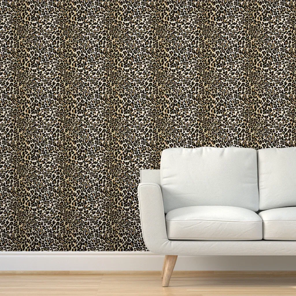 Classic Leopard Peel and Stick Wallpaper - Black product