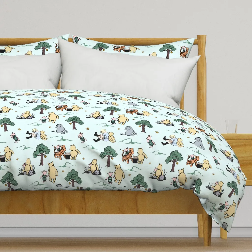 Classic Pooh Duvet Cover - Light Blue product