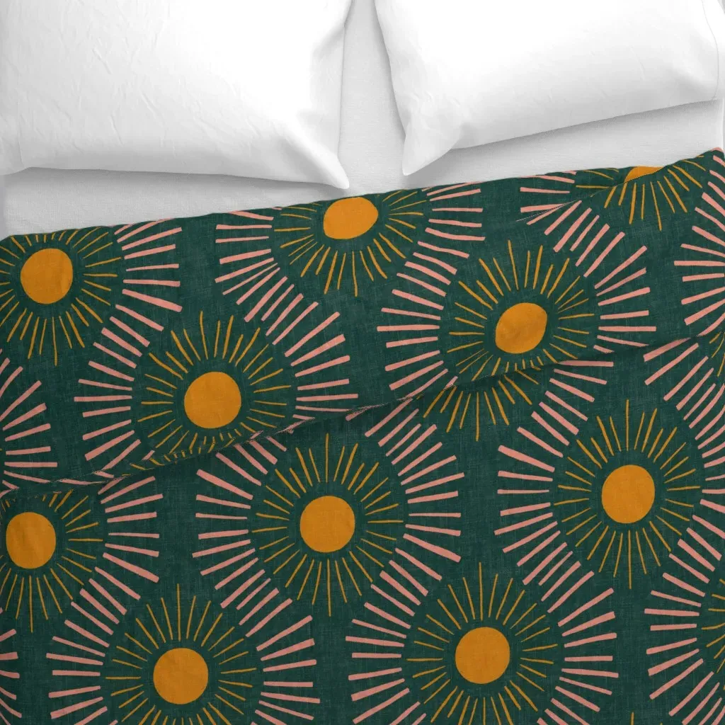 Clear As Day Extra Large Duvet Cover - Mustard Yellow alternate view