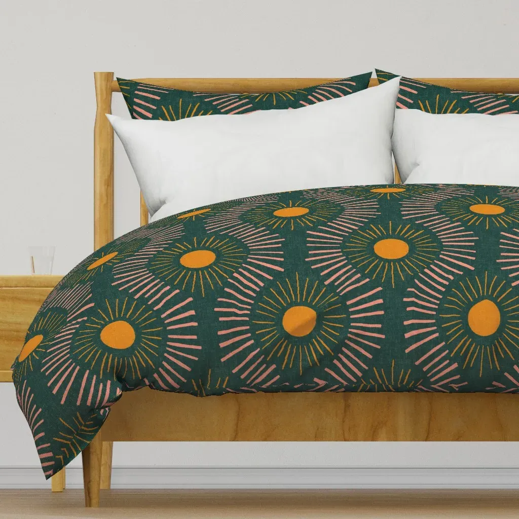 Clear As Day Extra Large Duvet Cover - Mustard Yellow product