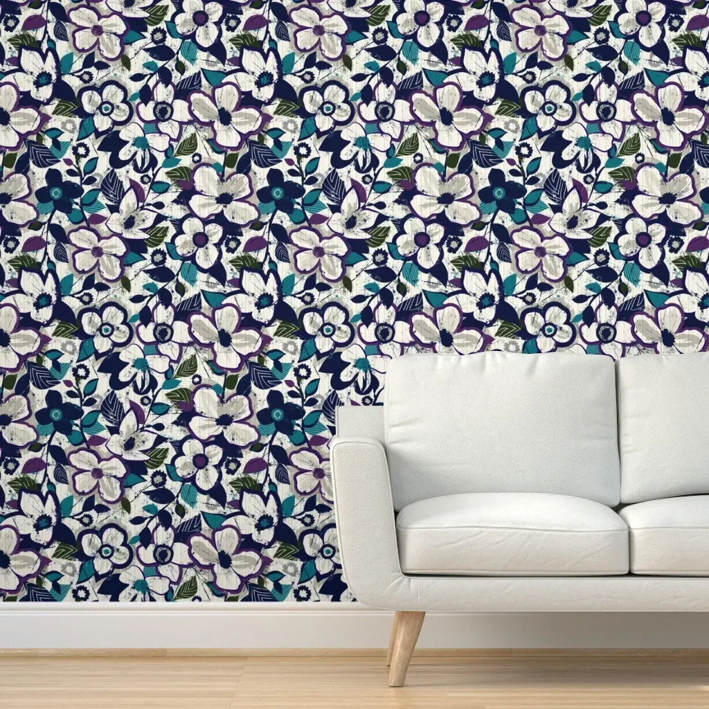 Clematis Peel and Stick Wallpaper - Off-White product