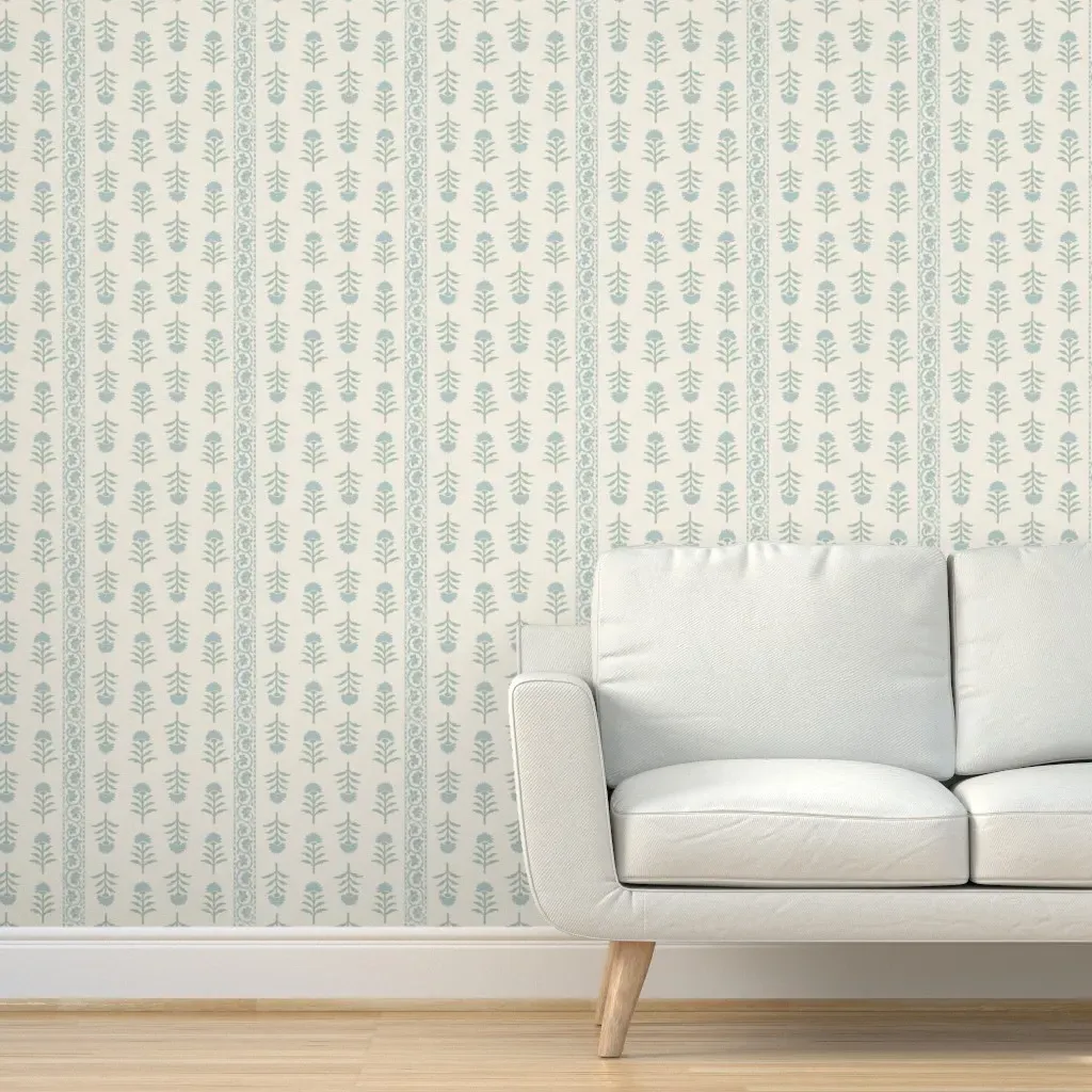 Clifton Stripe Bm Wythe Gossamer Peel and Stick Wallpaper - Light Blue product