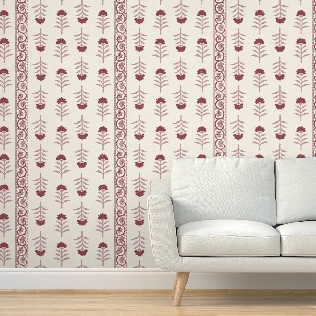 Clifton Stripe Peel and Stick Wallpaper - Mauve product