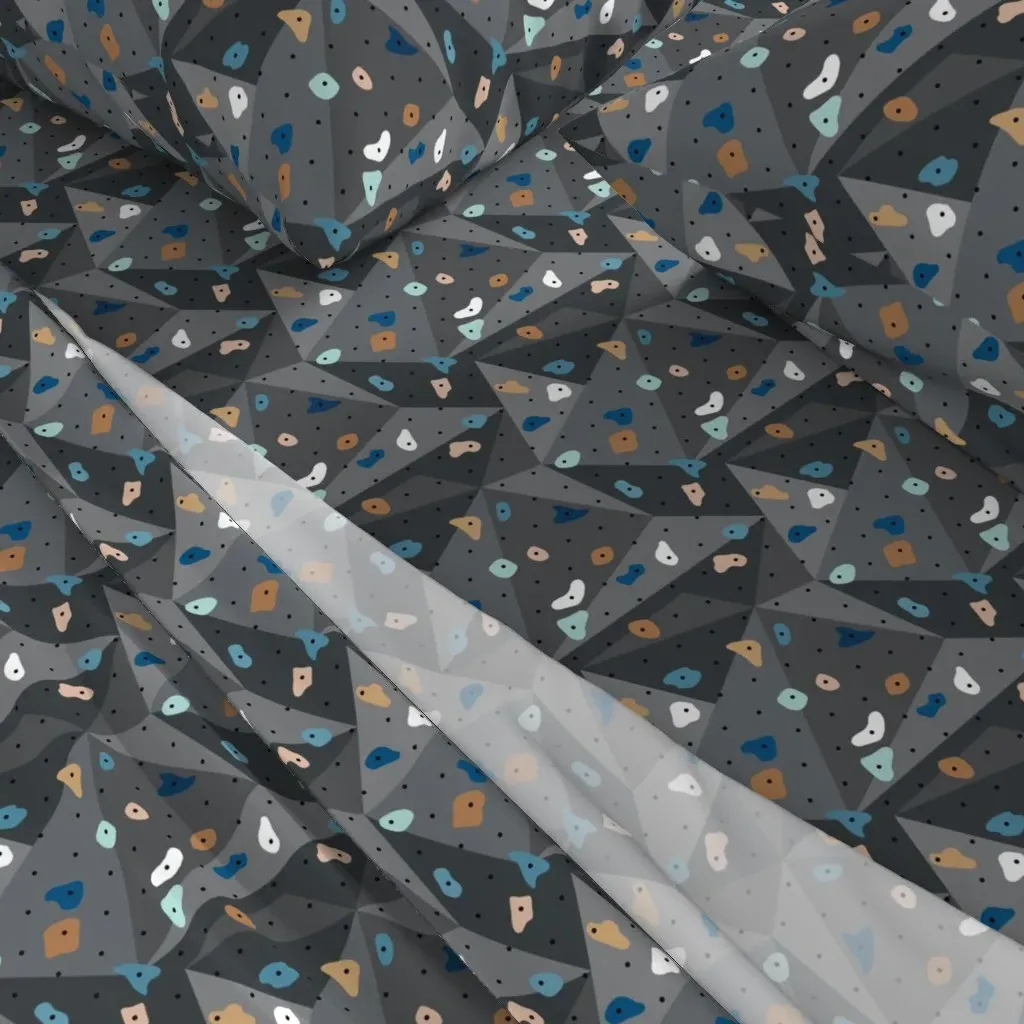 Climbing Bouldering Gym Twin XL Sheet Set - Dark Gray alternate view