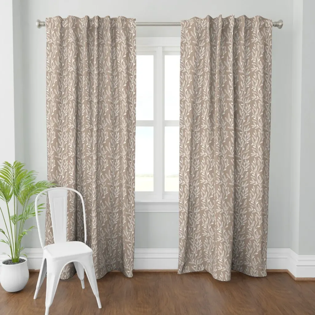 Climbing Vines Curtain Panel - White product